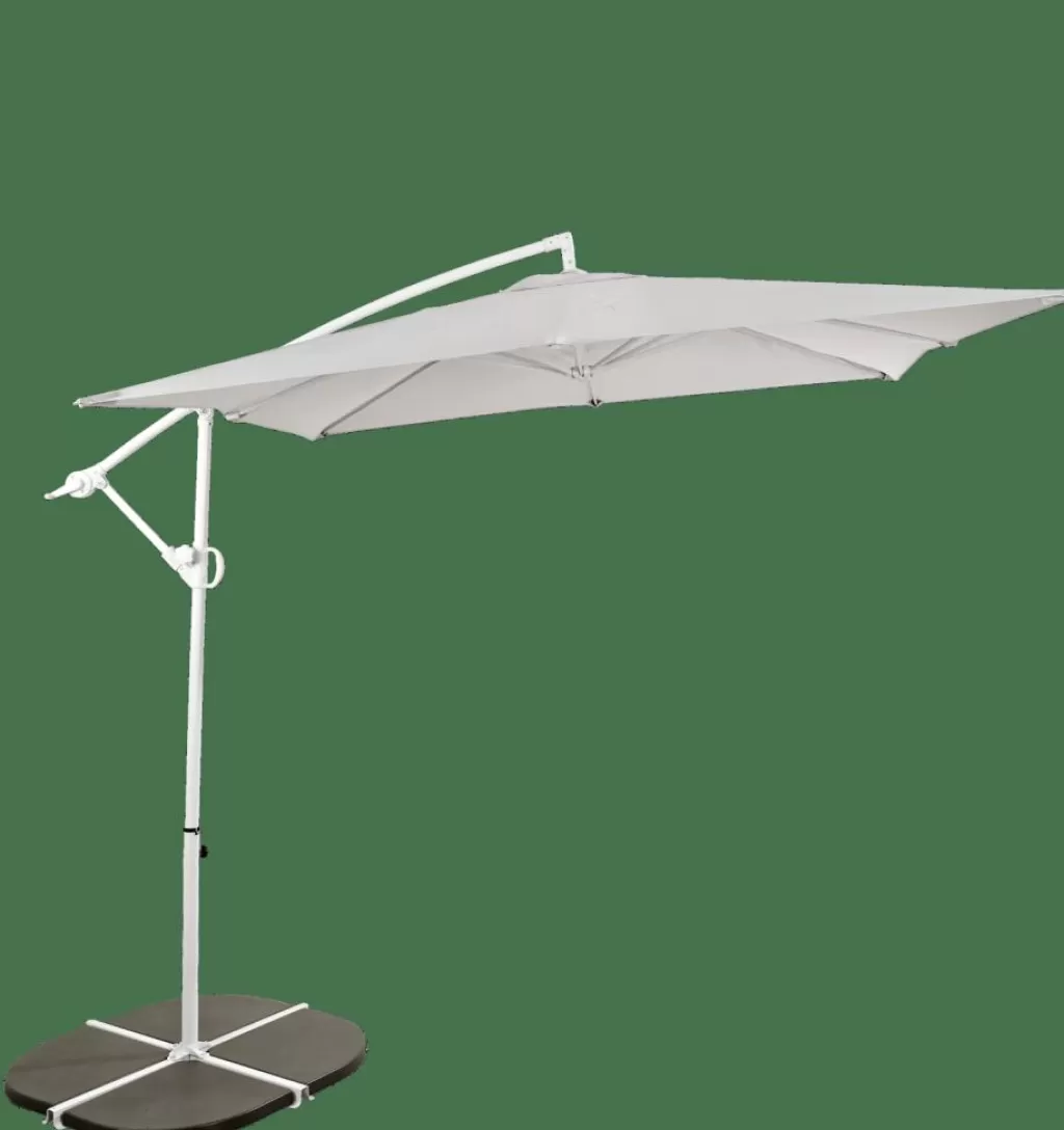 CASA FIJI Ombrellone Sospeso Senza Base Grigio Chiaro- Ombrelloni