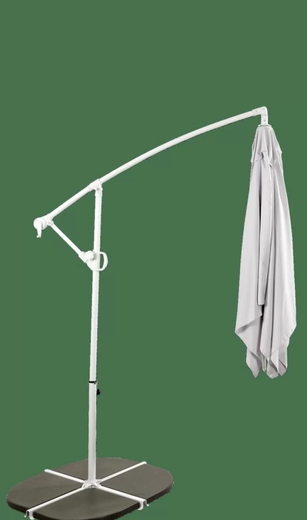CASA FIJI Ombrellone Sospeso Senza Base Grigio Chiaro- Ombrelloni