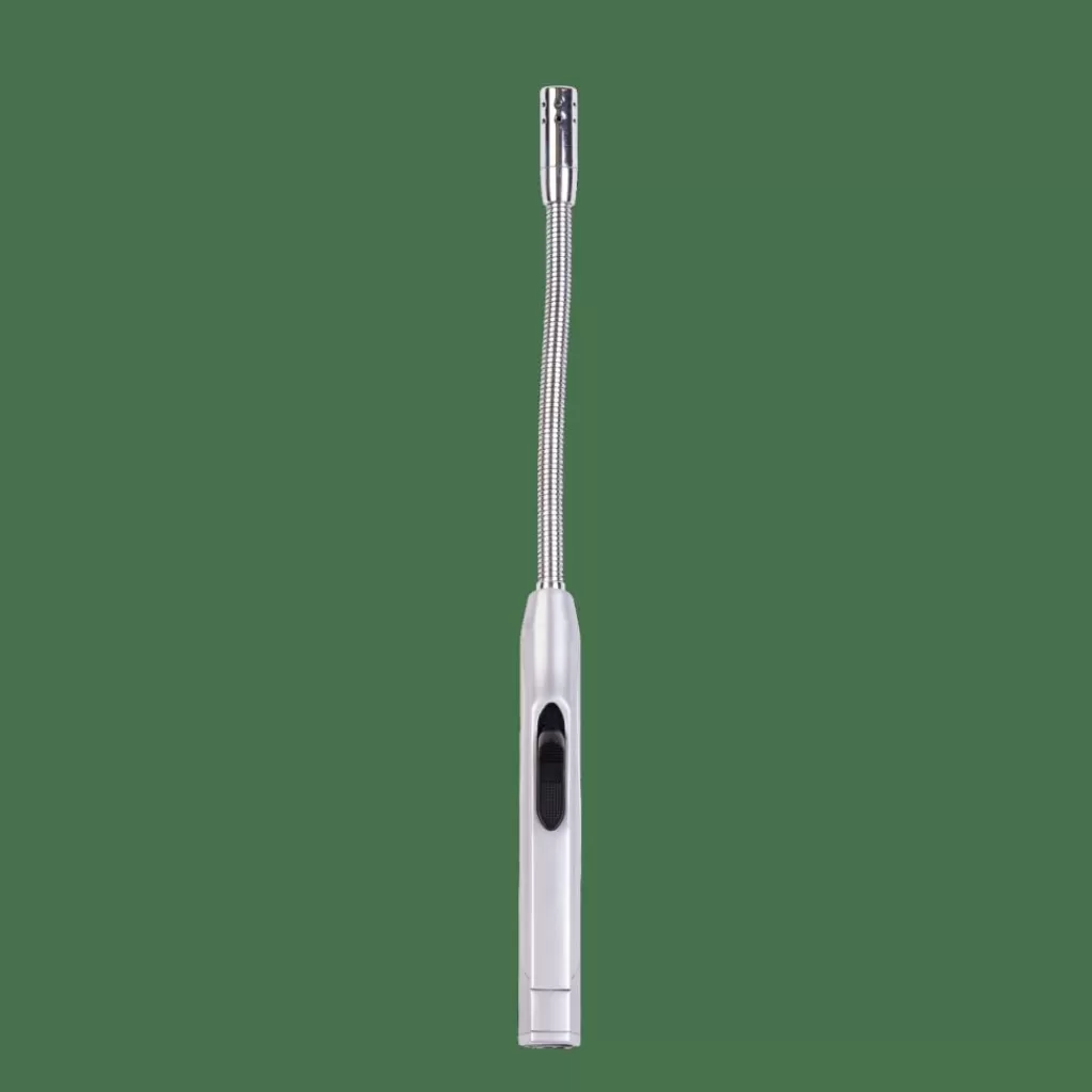 CASA FLAME Accendino A Gas Flessibile Argentato- Strumenti Da Cucina