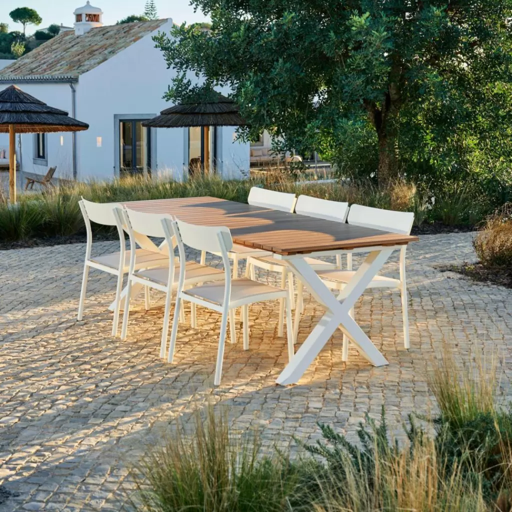 CASA FORMAX & MAVAS Set Da Giardino Naturale/bianco- Set Da Giardino
