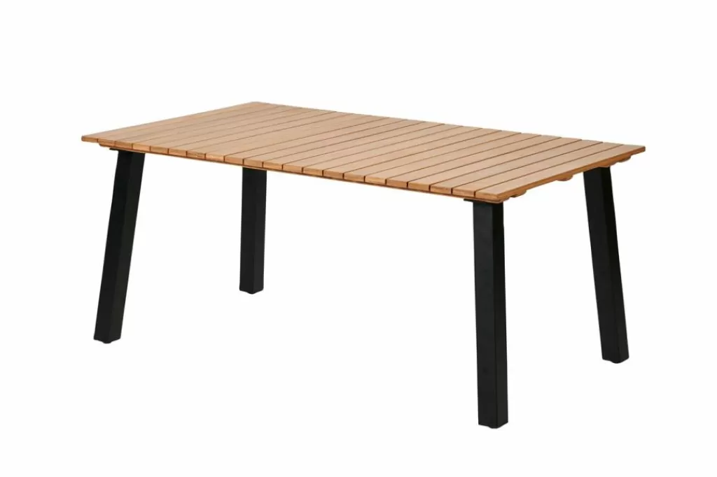 CASA FORMAX Tavolo Da Giardino Con Gambe Naturale/nero- Tavoli Da Giardino