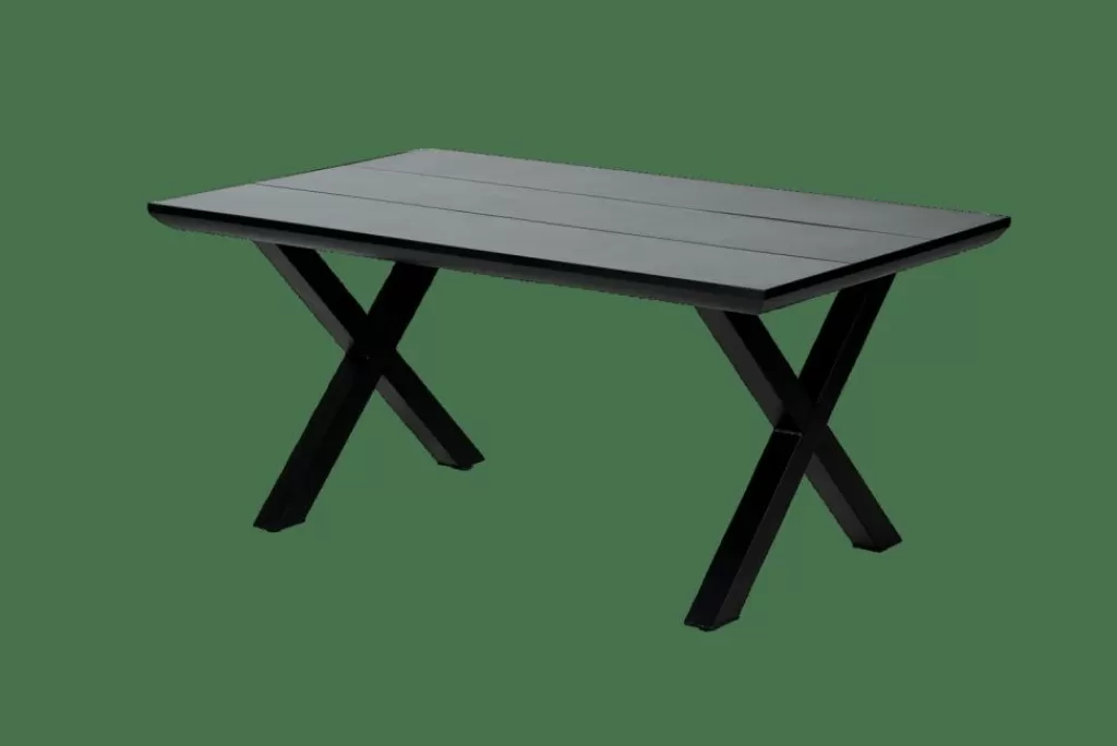 CASA FORMAX Tavolo Da Giardino Con Gambe X Nero/bianco- Tavoli Da Giardino