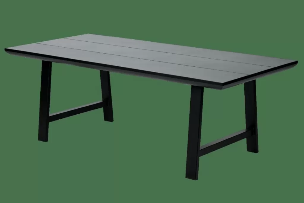 CASA FORMAX Tavolo Da Giardino Con Gambe X Nero/bianco- Tavoli Da Giardino