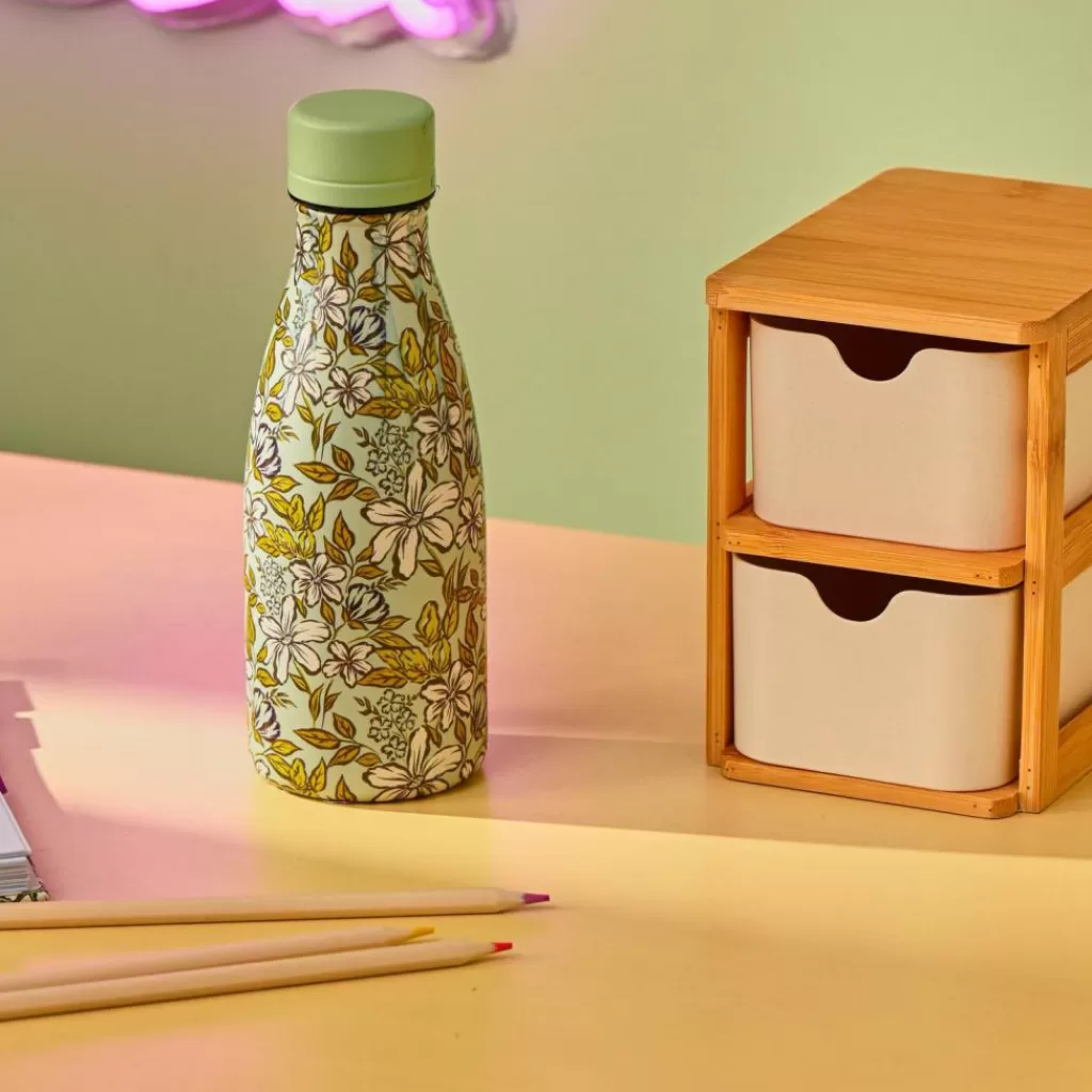 CASA FRESHMOOD Bottiglia Termica 35 Cl Sea Foam + Stampa Sea Foam Colore- Bottiglie Da Bere