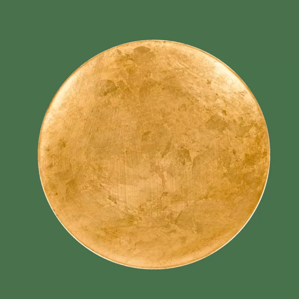 CASA GOLDFOIL Piatto Decorativo Dorato- Decorazioni Da Parete | Piatti Decorativi