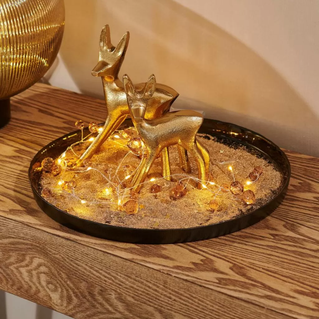 CASA GOLDY Decorativo Cervo Dorato- Figurine Decorative