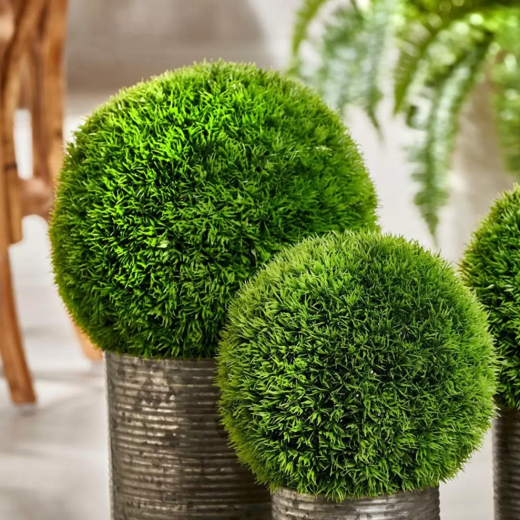 CASA GRASS Palla Di Erba Artificiale Verde- Piante Artificiali