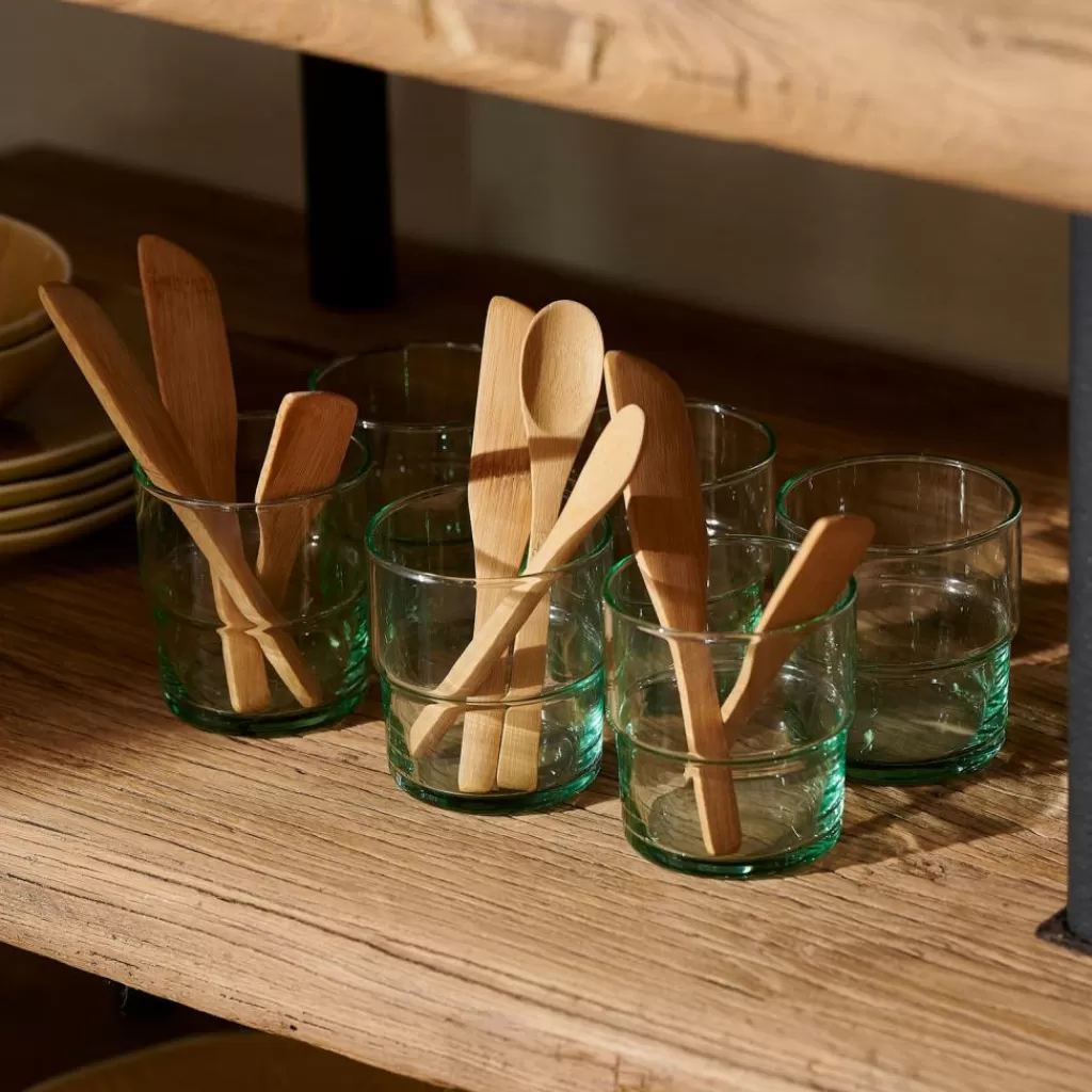 CASA GREEN Vetro 30 CL Verde- Bicchieri Da Acqua