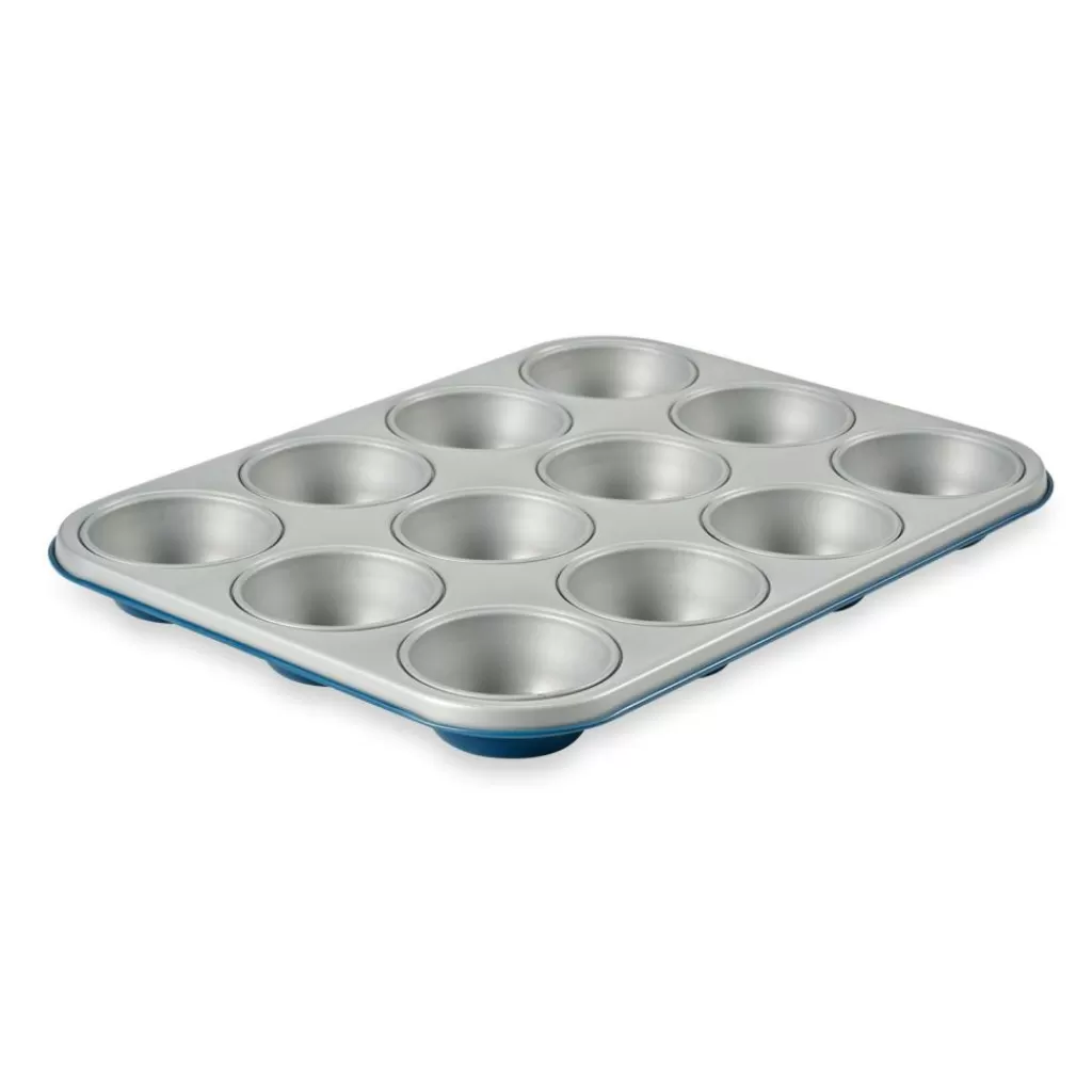 CASA GREENBAKE Stampo Per 12 Muffin Blu- Stampi