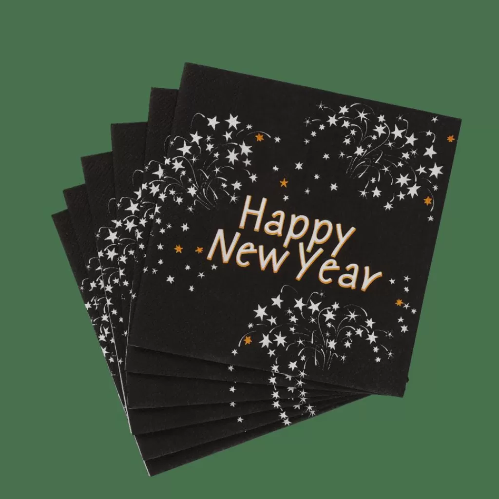 CASA HAPPY NY Set Di 20 Tovaglioli Verde- Tovaglioli