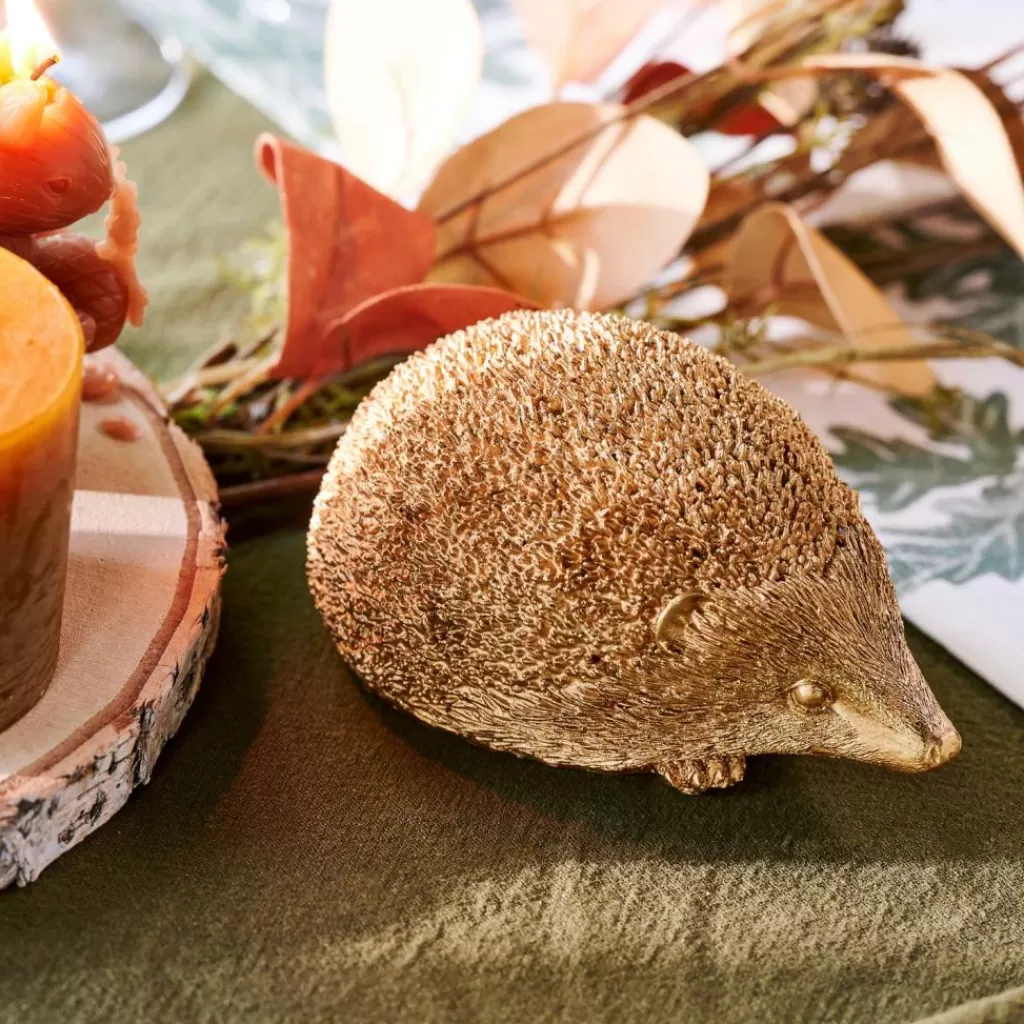 CASA HEDGEHOG Riccio Dorato- Figurine Decorative