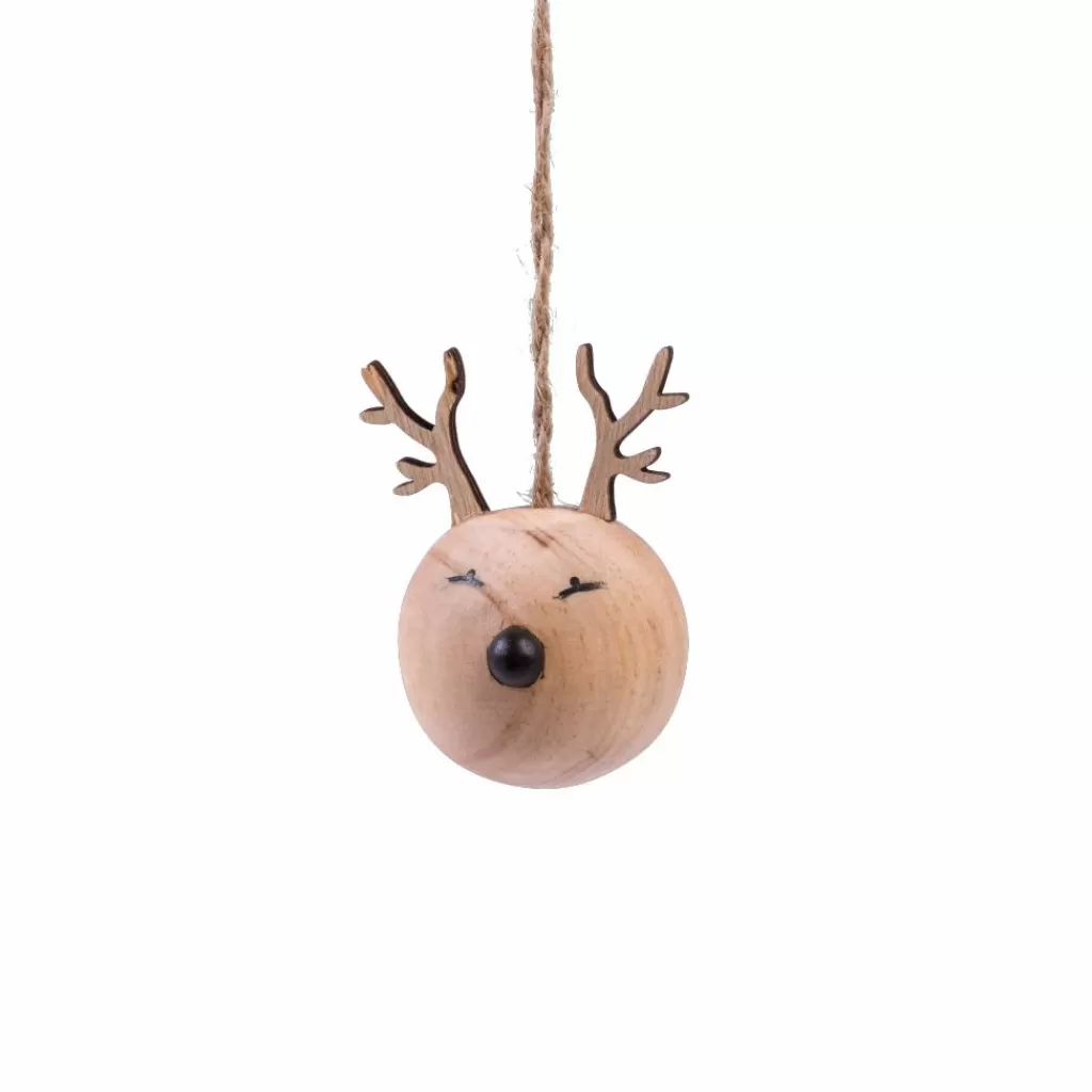 CASA HILDA Decorazione Sospesa Set Di 12 Naturale- Decorazione Da Appendere