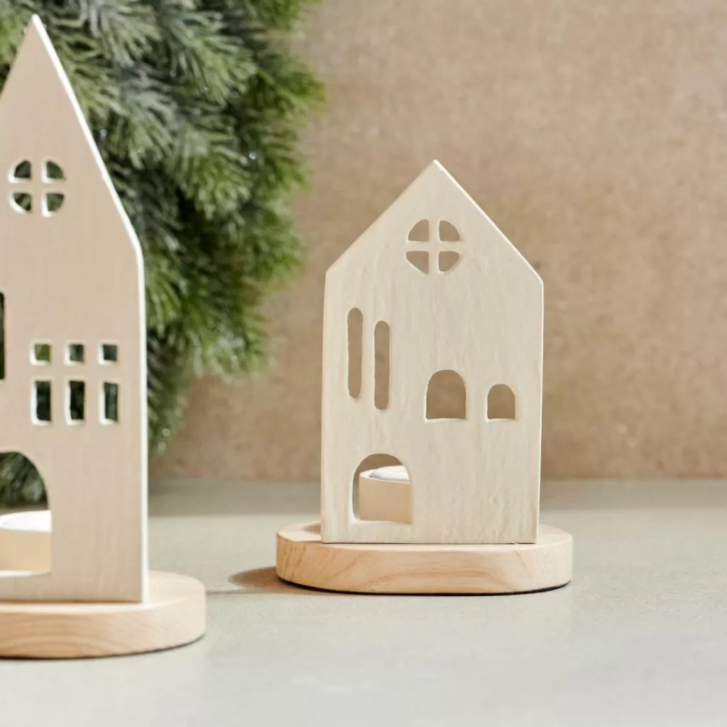 CASA HOME Portalumini Bianco, Naturale- Portalumini