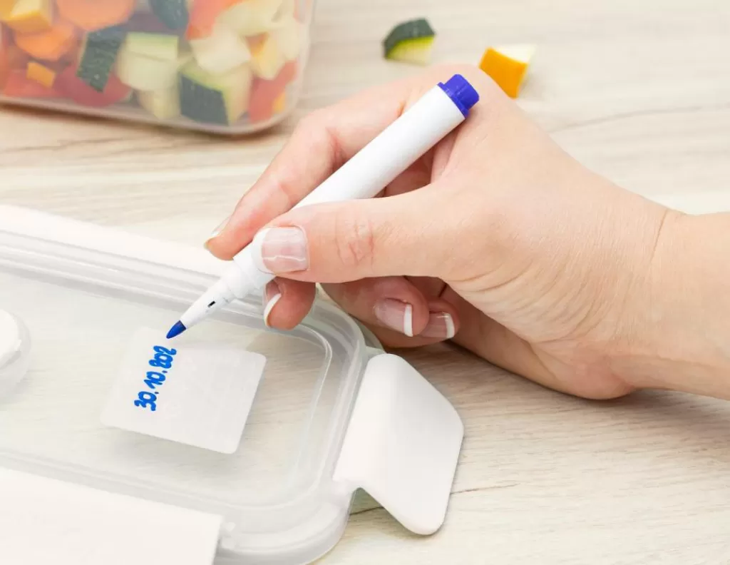 CASA HOMEY CLIP Pennarello A Gesso Contenitore Blu- Strumenti Da Cucina