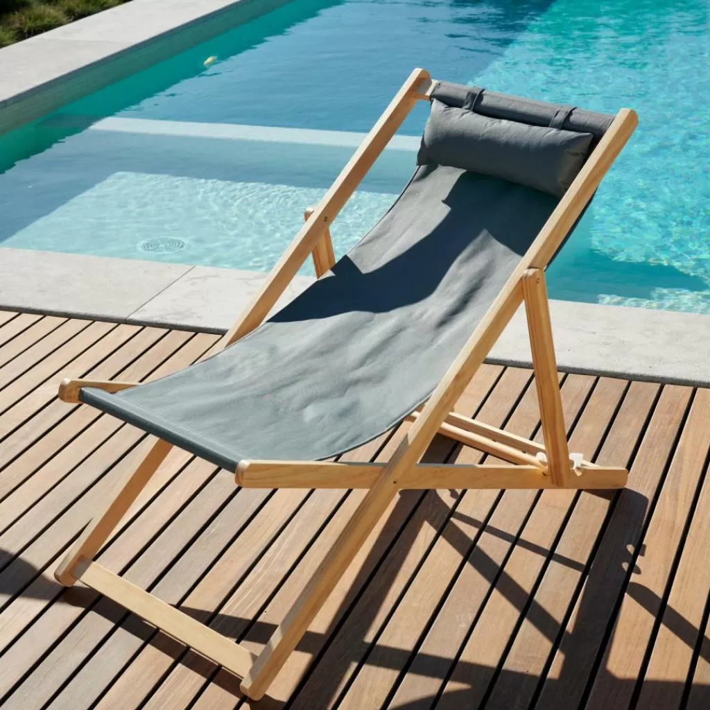 CASA IBIZA Lettino Verde- Sedie Da Spiaggia