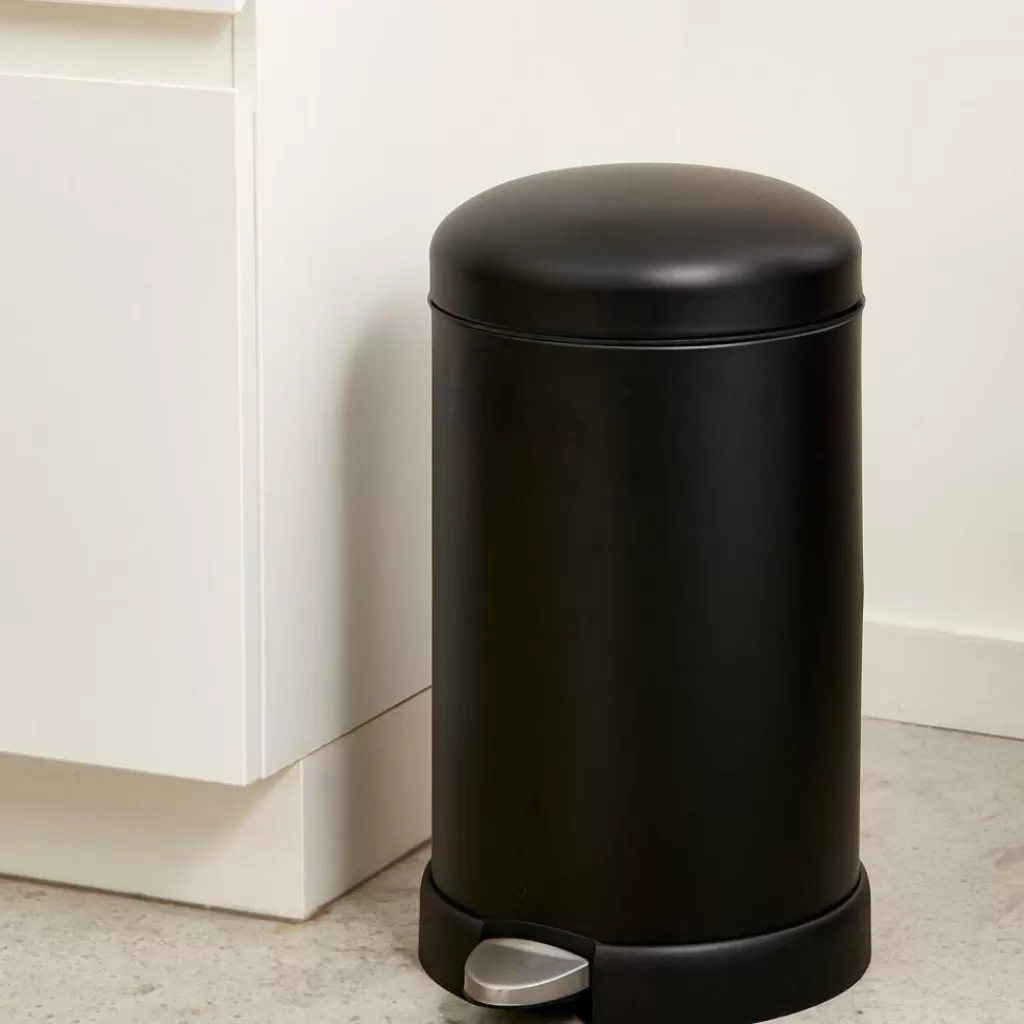 CASA INDUSTRIA Pattumiera A Pedale 12 L Nero- Cestini Spazzatura
