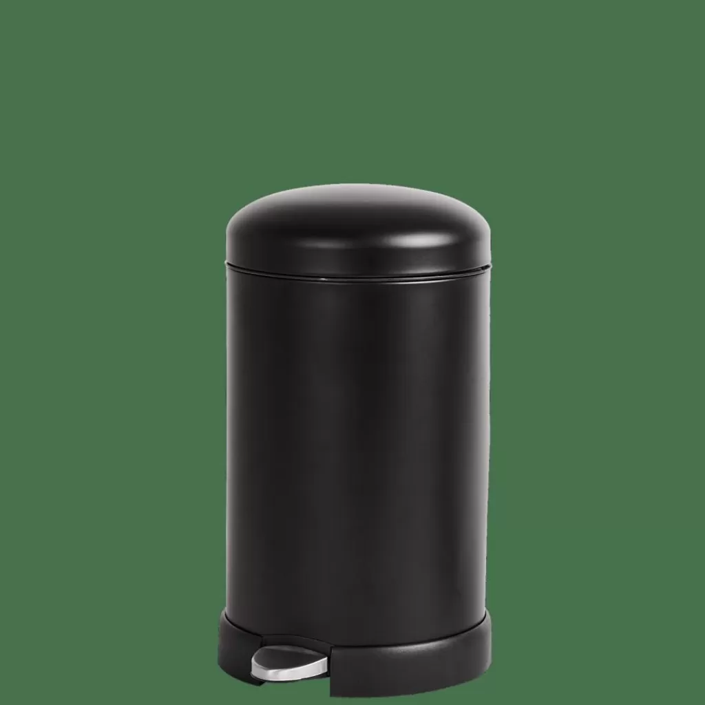 CASA INDUSTRIA Pattumiera A Pedale 12 L Nero- Cestini Spazzatura