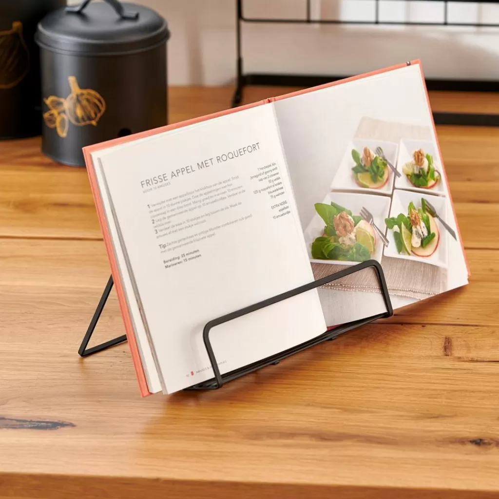 CASA INDUSTRIA Leggio Per Ricettario Nero- Accessori Da Cucina