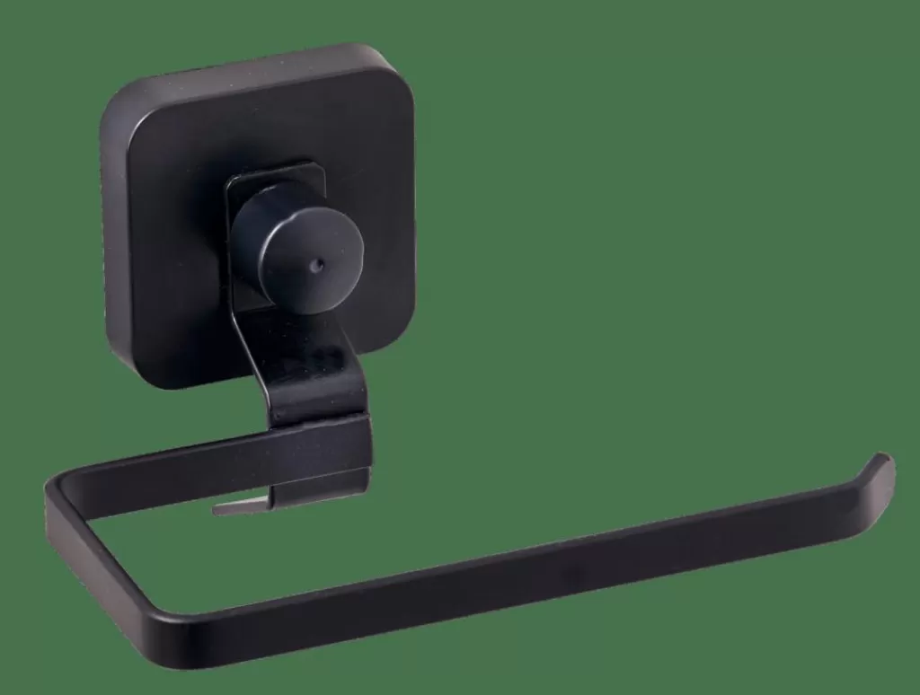 CASA INDUSTRIA Portarotoli Di Carta Igienica Nero- Accessori Per Il Wc