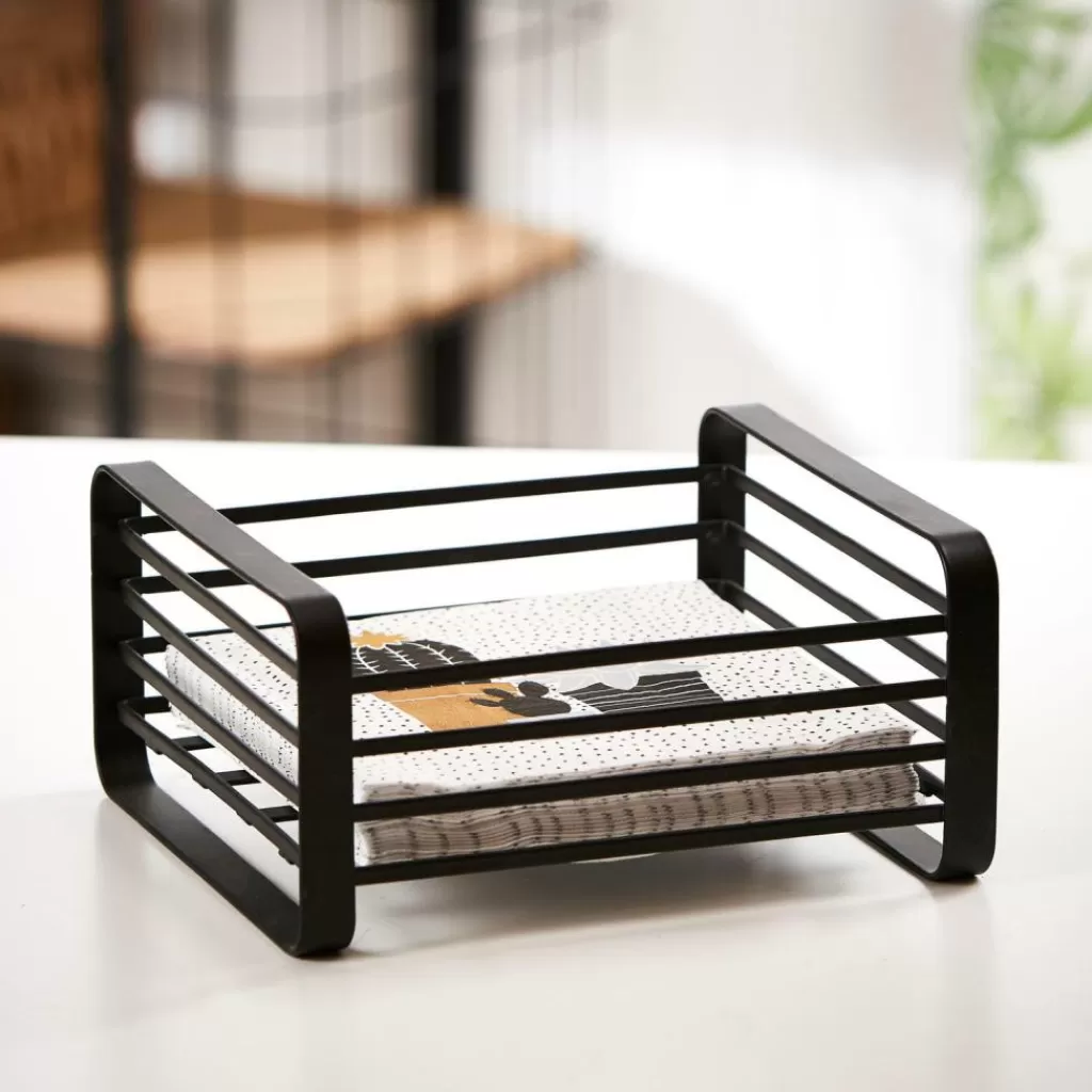 CASA INDUSTRIA Portatovaglioli Nero- Accessori Da Cucina