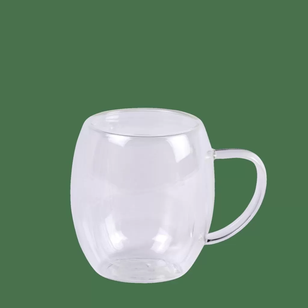 CASA LAGOM Mug A Doppia Parete 30 CL Trasparente- Utensili Da Tè | Bicchieri Da Caffè
