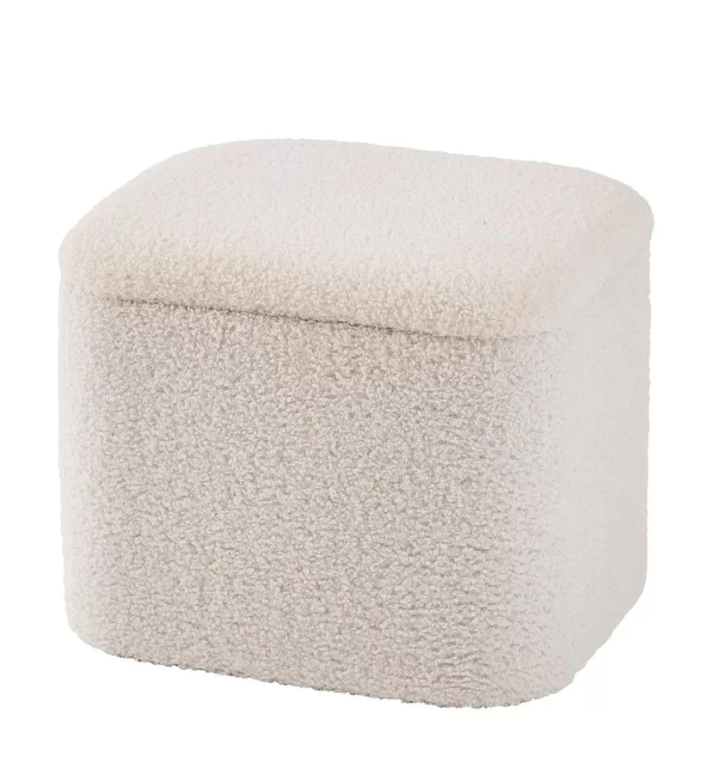 CASA LIAM Con Contenitore Bianco- Pouf Portatutto