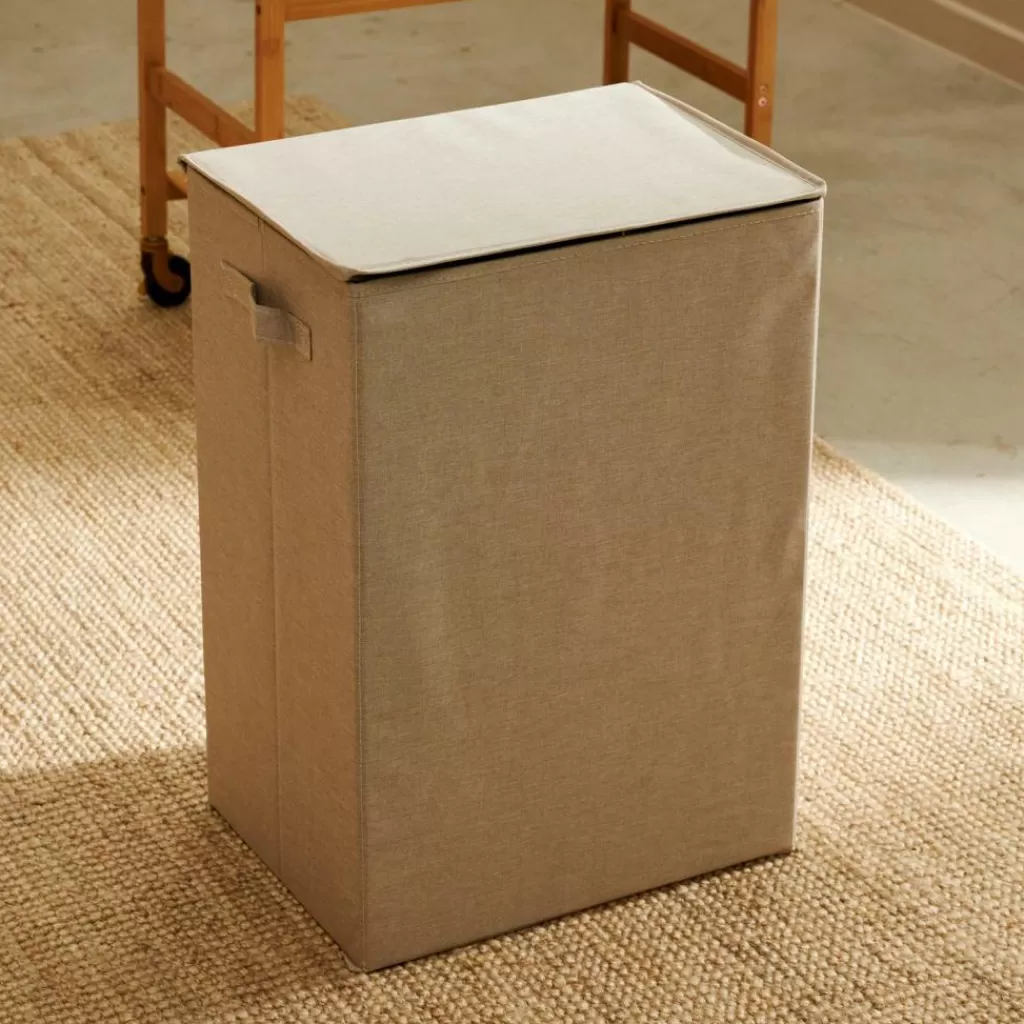 CASA LINOLUX Cesto Panni Deluxe Beige- Portabiancheria