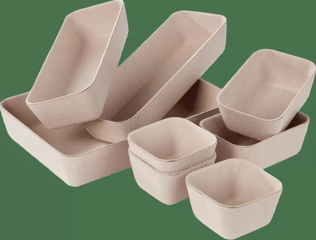 CASA LINOSTORE Cestini Portatutto Per Cassetto Beige- Cesti Portatutto