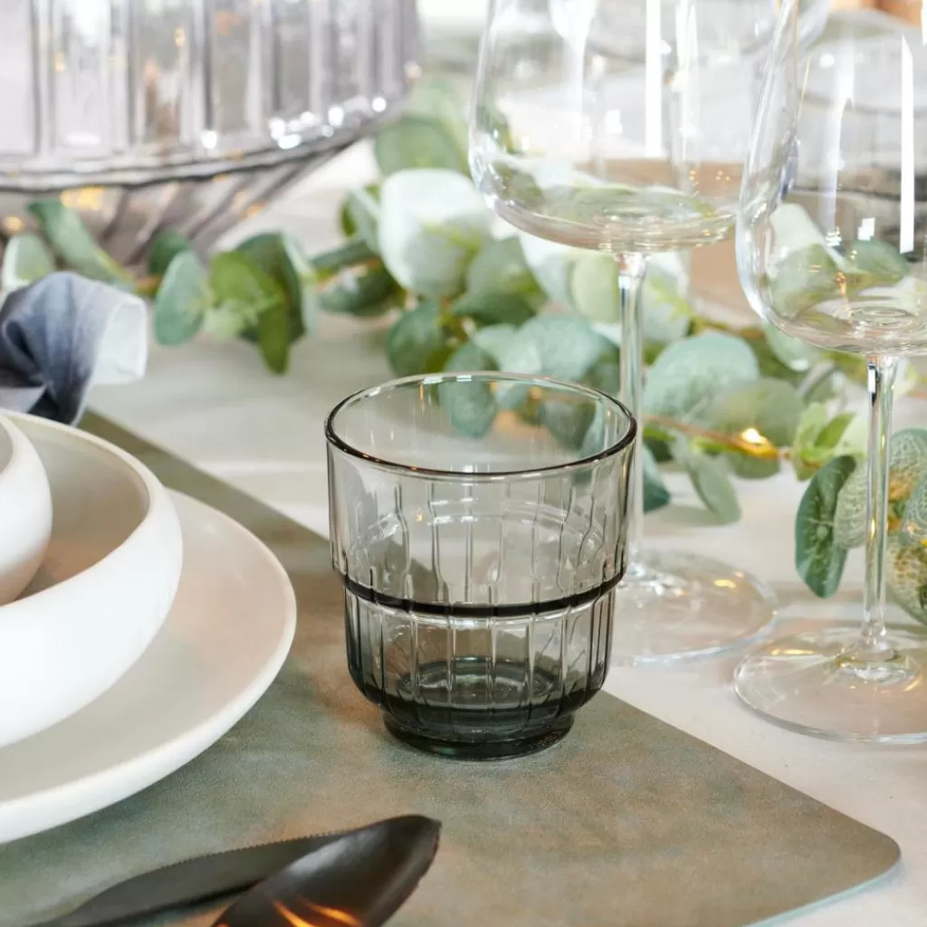 CASA LINQ Vetro 26,6 CL Grigio- Bicchieri Da Acqua