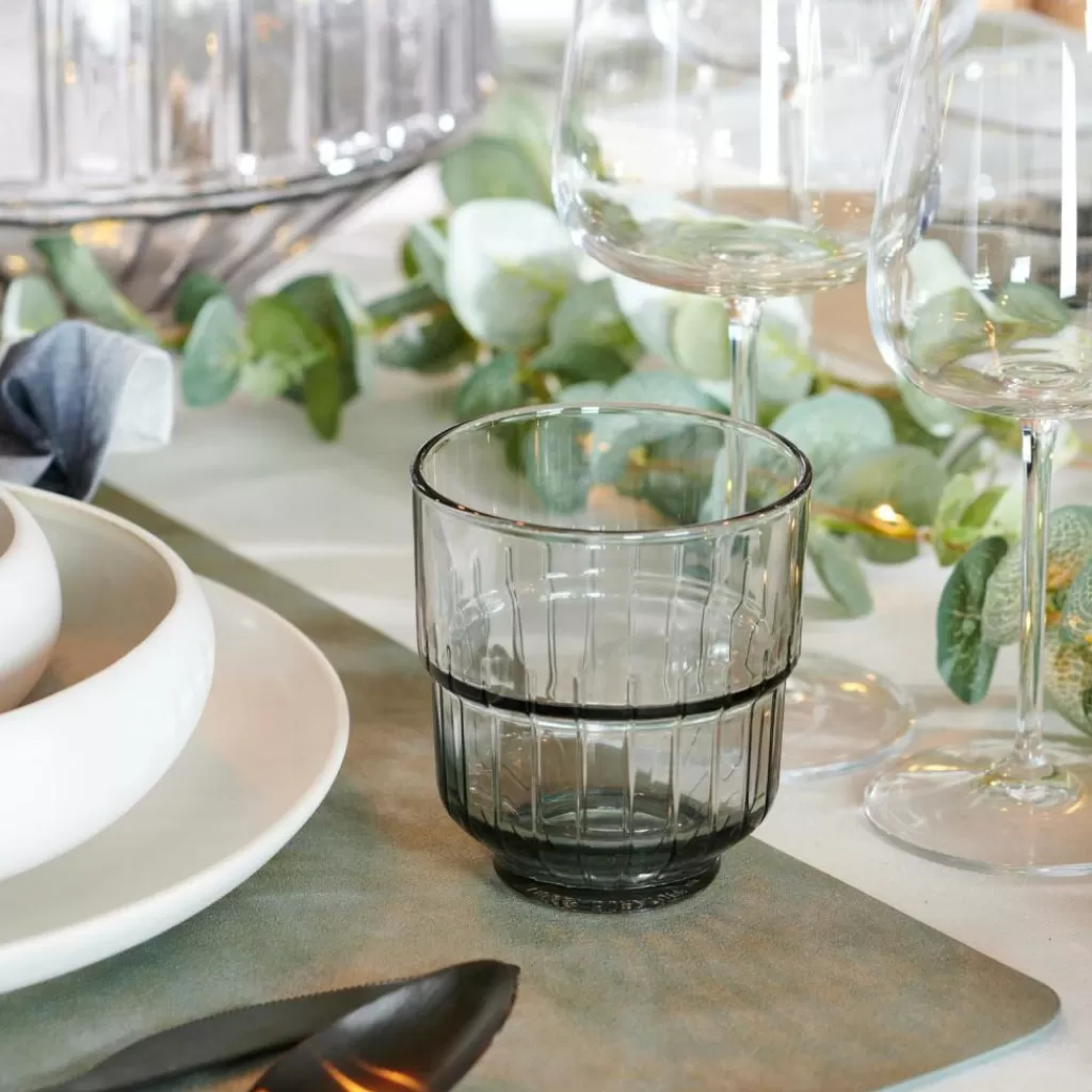 CASA LINQ Vetro 35,5 CL Grigio- Bicchieri Da Acqua