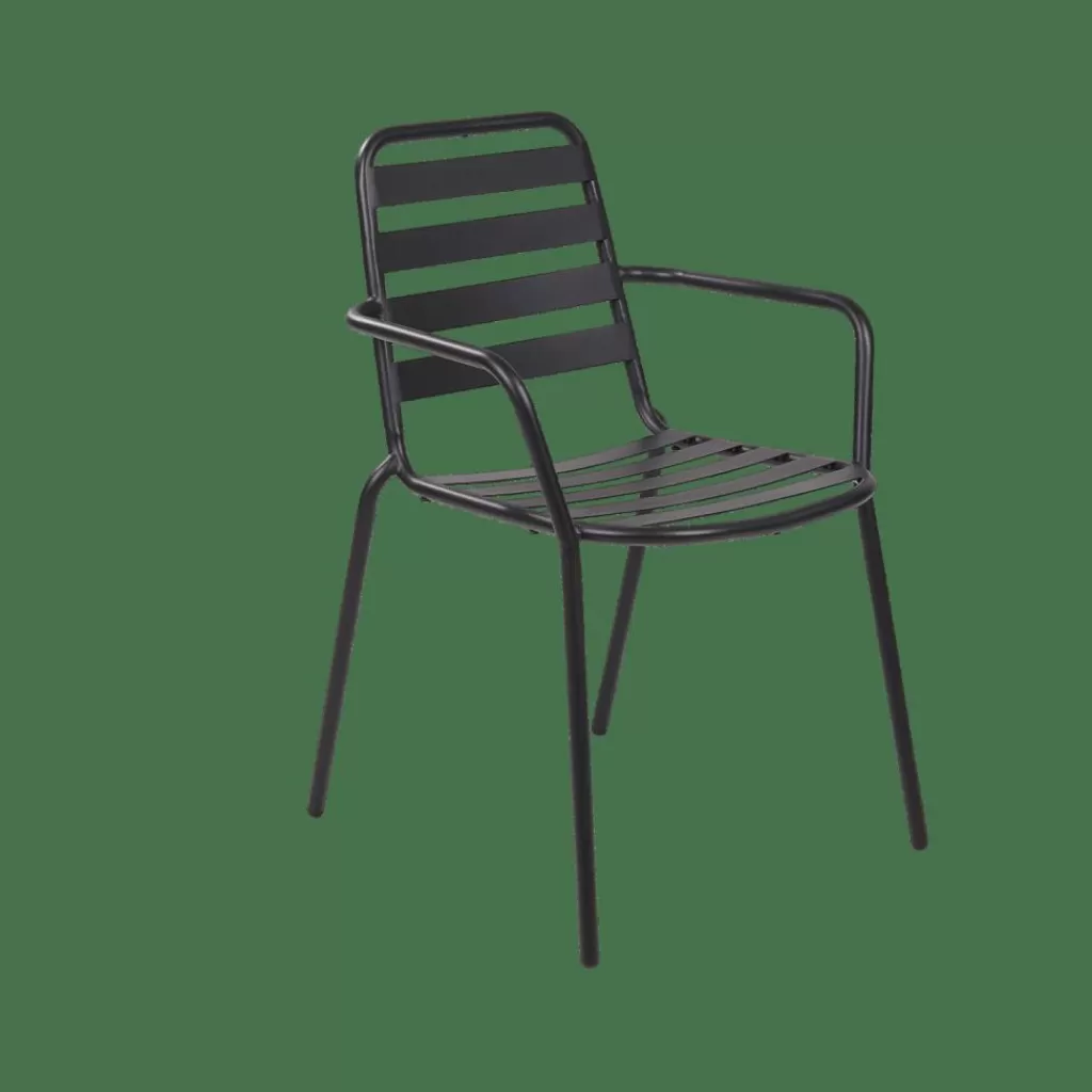 CASA LIVA Sedia Bistro Nero- Sedie Bistro | Sedie Da Giardino