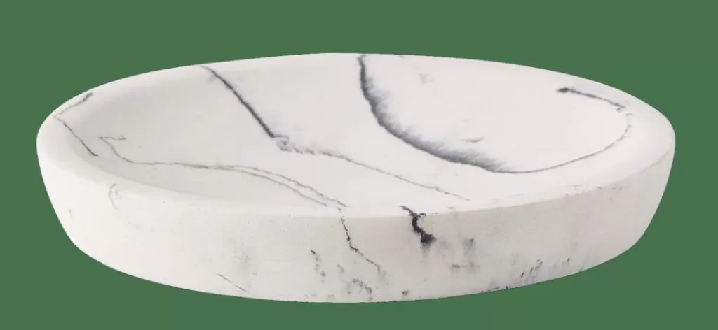 CASA LUNA Portasapone Effetto Marmo- Accessori Da Lavandino