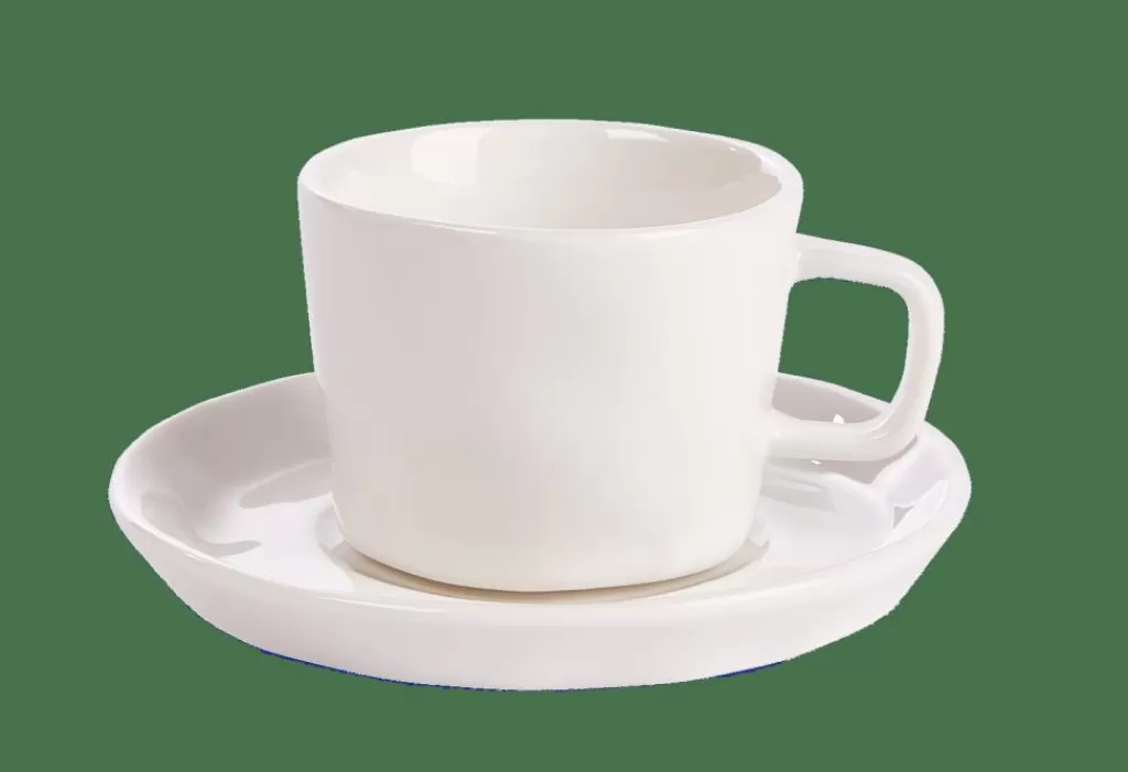 CASA MAREA Espresso Tazza+piatt 12 CL Bianco- Tazze