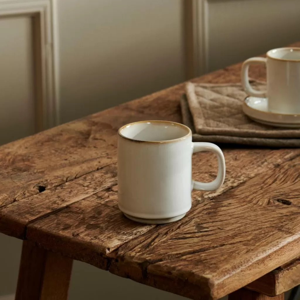 CASA MINERAL MARBLE Mug Con Manico 30 CL Bianco- Mug