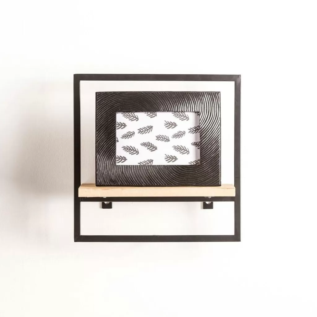 CASA MIX&MATCH Organiser Da Parete Nero, Naturale- Scaffali Da Parete