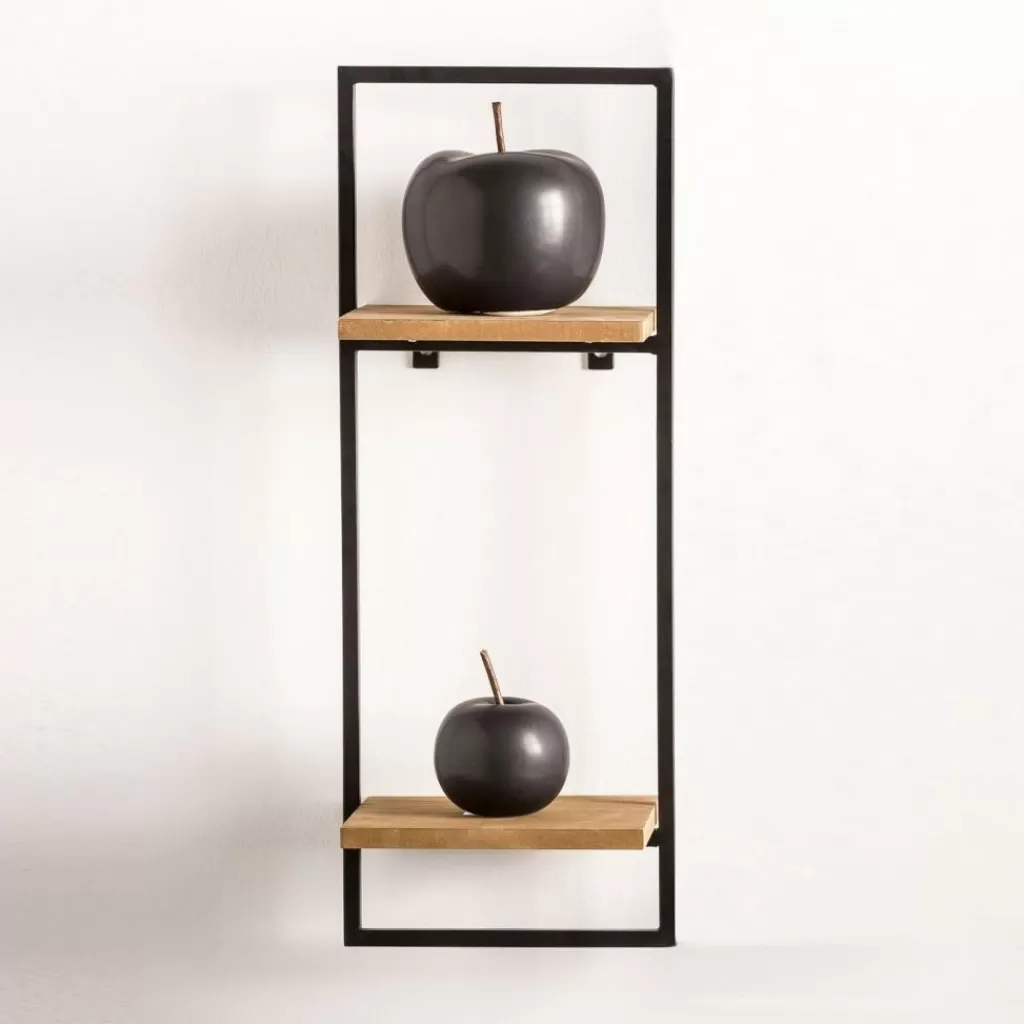 CASA MIX&MATCH Organiser Da Parete Nero, Naturale- Scaffali Da Parete