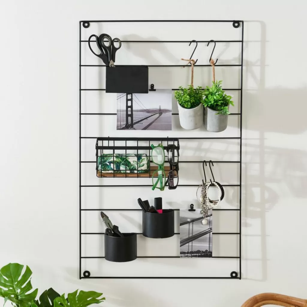 CASA MODULAR Organiser Da Parete Nero- Decorazioni Da Parete | Scaffali Da Parete