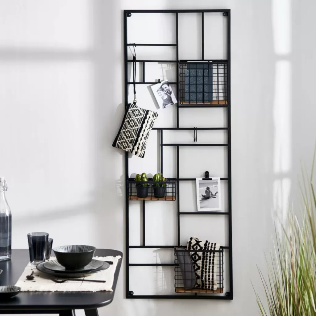 CASA MODULAR Organiser Da Parete Nero- Decorazioni Da Parete | Scaffali Da Parete