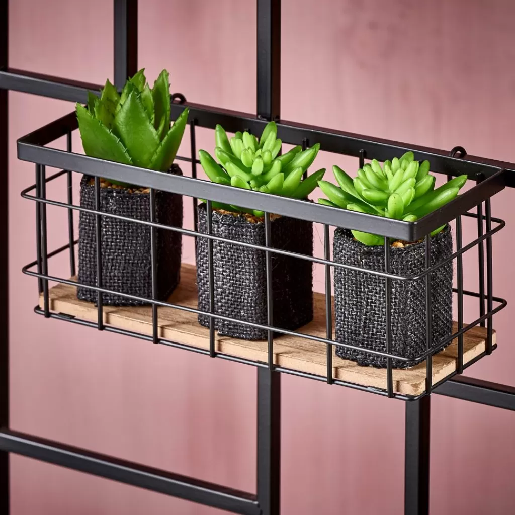 CASA MODULAR Set Di 7 Ganci Nero- Decorazioni Da Parete | Scaffali Da Parete