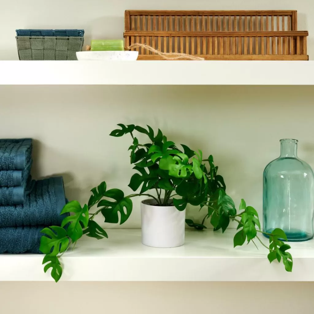 CASA MONSTERA Pianta Vari Colori, Bianco, Verde- Piante Artificiali