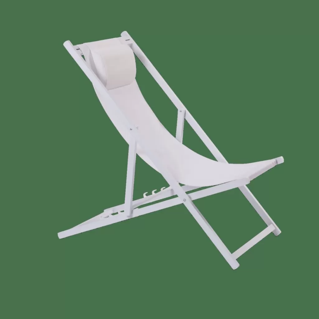 CASA MONTEREY Sedia Pieghevole Bianco- Sedie Da Spiaggia