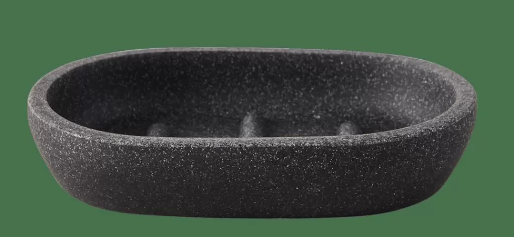 CASA MOON Portasapone Grigio Scuro- Accessori Da Lavandino