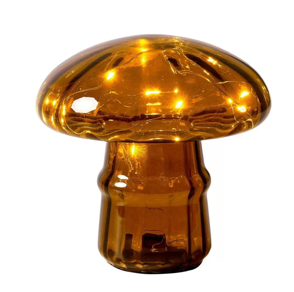 CASA MUSHRO Lampada Decorativa Marrone- Autunno | Lampade Da Tavolo
