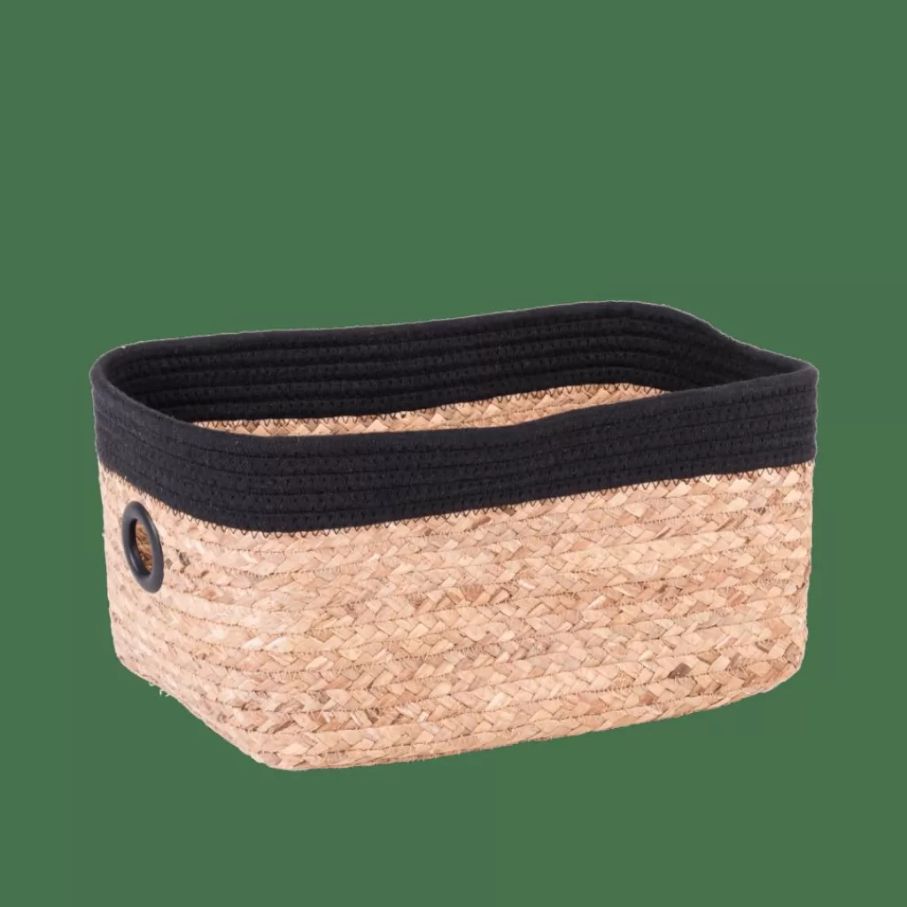 CASA NATUREL Cassetto Nero, Naturale- Cesti Cassetto