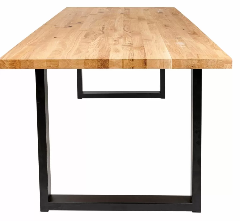 CASA NEW OAK Tavolo Da Pranzo Con Gambe U In Metallo- Tavoli