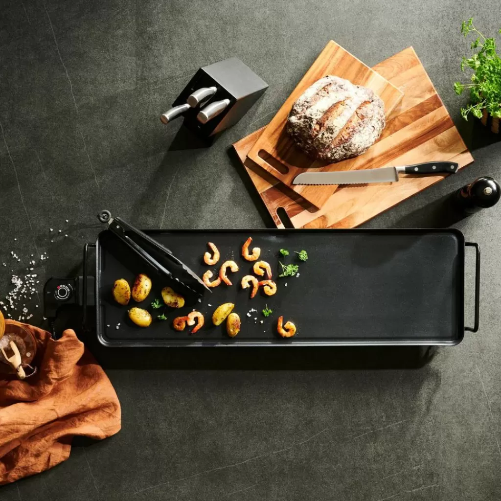 CASA NEW PLANCHA Griglia XXL Nero- Elettrodomestici