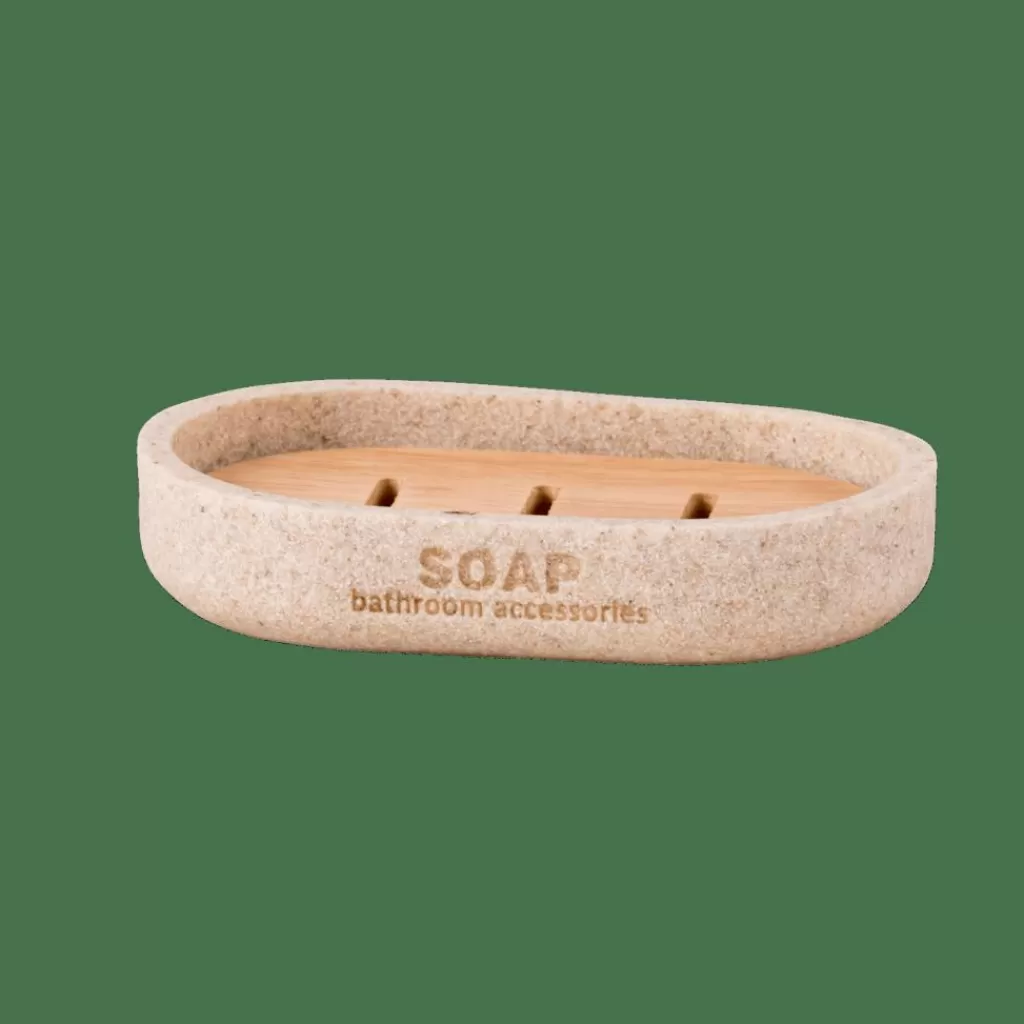 CASA NEW RESIN Portasapone Naturale- Accessori Da Lavandino