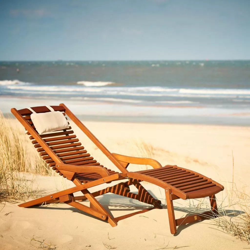 CASA NEW VIP Sedia Relax Senza Poggiapiedi Naturale- Sdraio