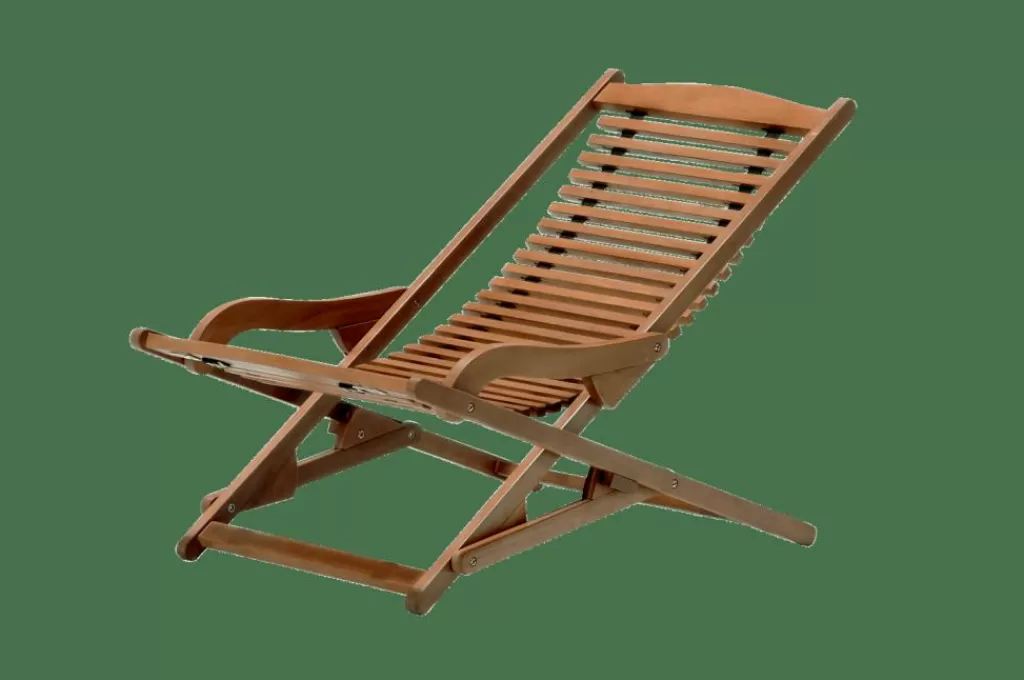 CASA NEW VIP Sedia Relax Senza Poggiapiedi Naturale- Sdraio