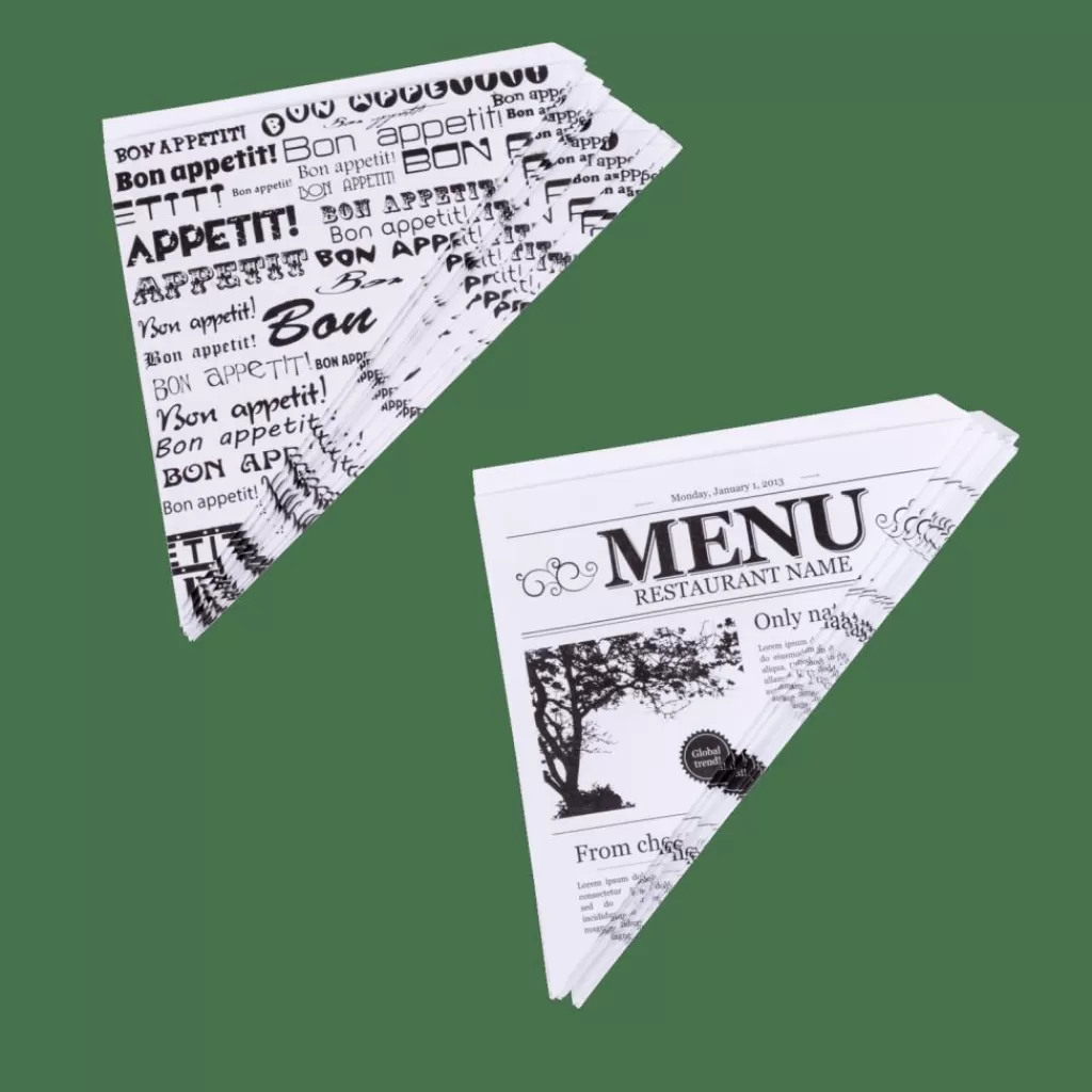 CASA NJAM Cartocci Set Di 10 Pezzi Nero, Bianco- Aperitivo E Tapas